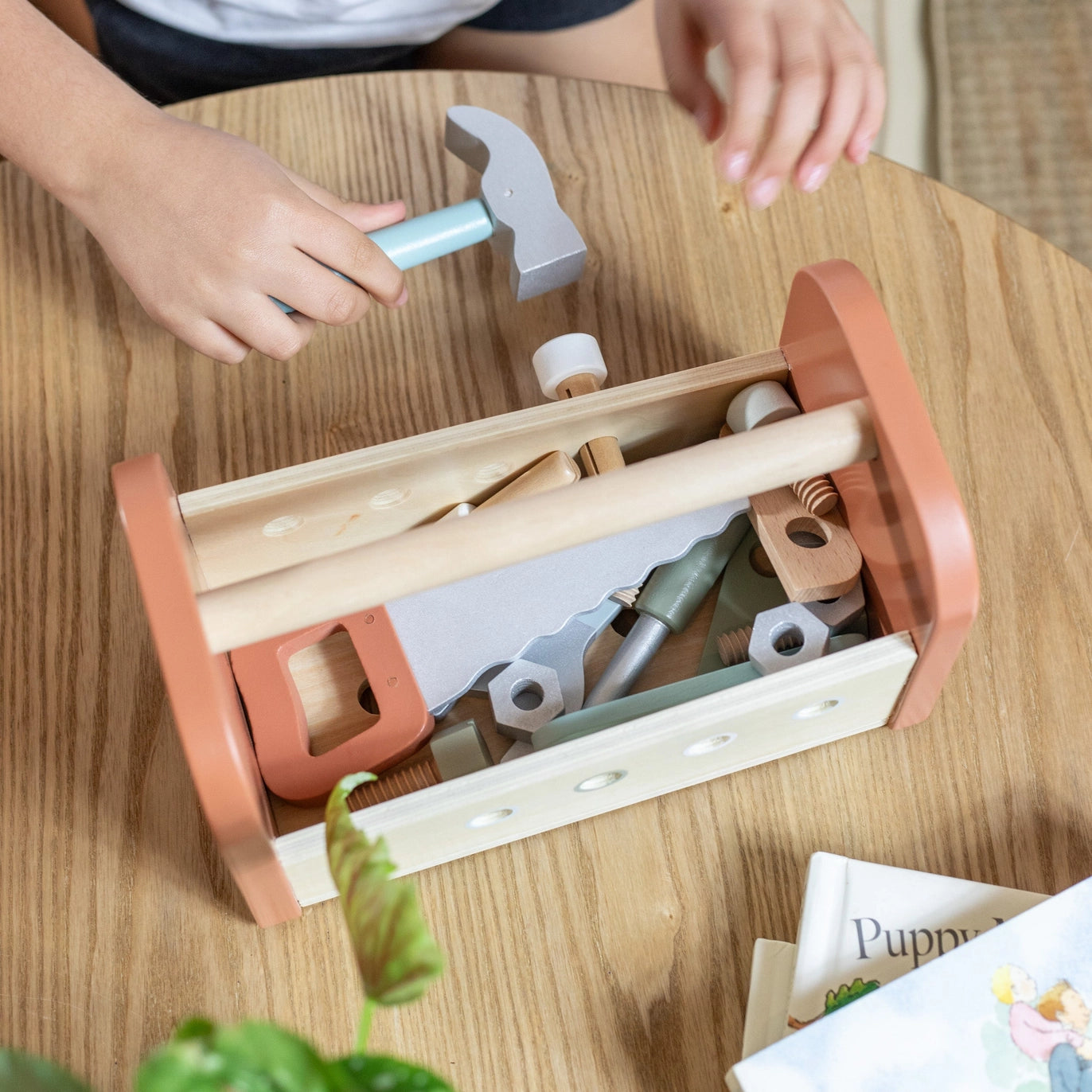 Wooden Tool Box - Workbench (2 in 1)