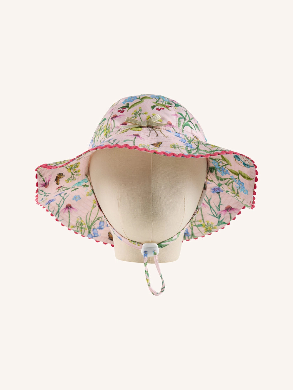 SALE Magic Faraway Tree Enchanted Garden Summer Baby Hat - Sugar Pink by Fleur Harris