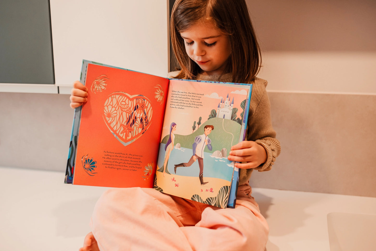 Sassi Die-Cut Fairy Tale Hard Cover Book - The Little Mermaid