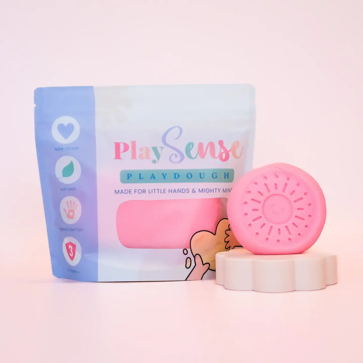 Play Sense Dough - Pastel Pink - Cotton Candy Scented