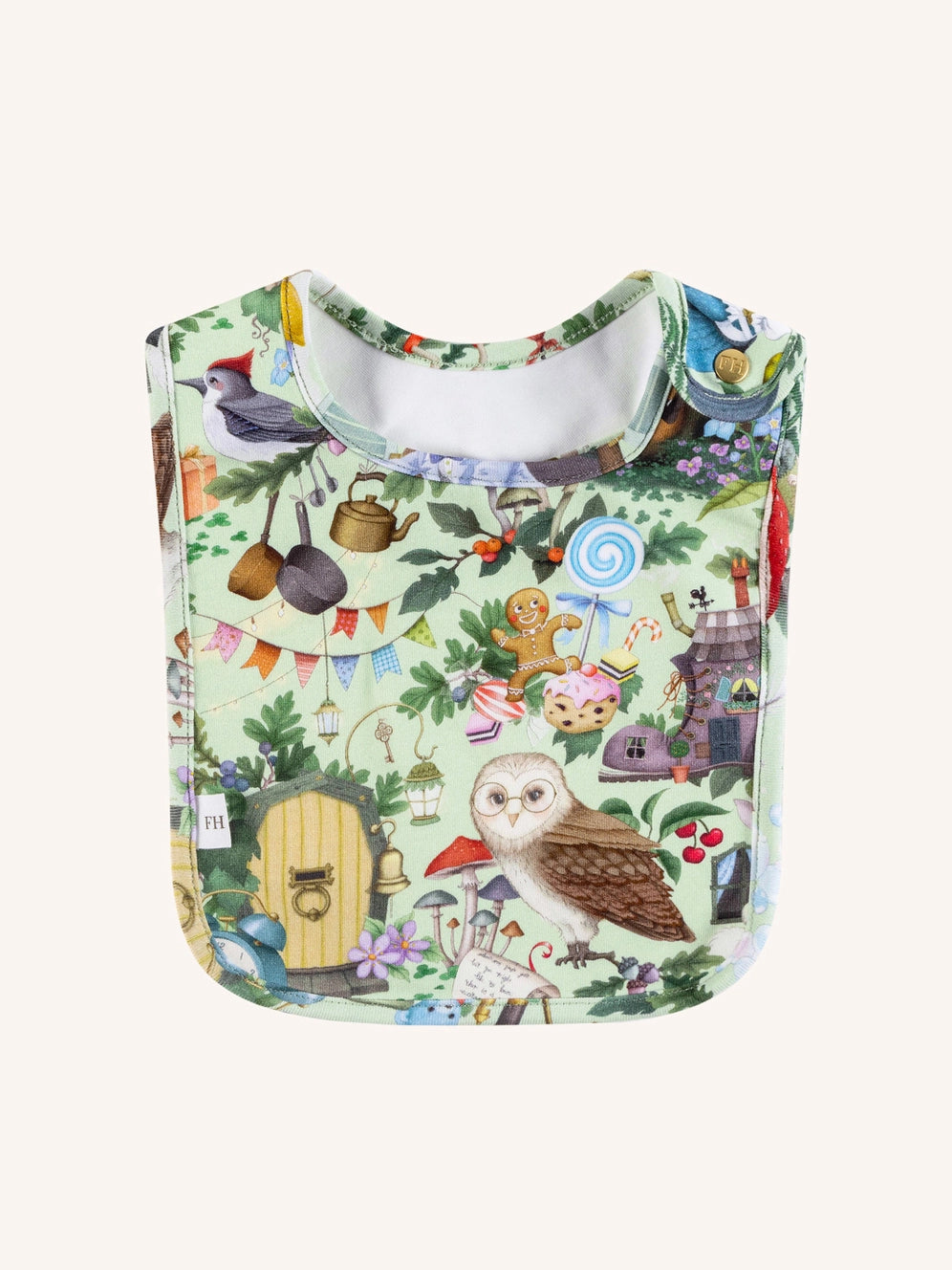SALE Magic Faraway Tree Dandy Duo Bibs - Porcelain by Fleur Harris