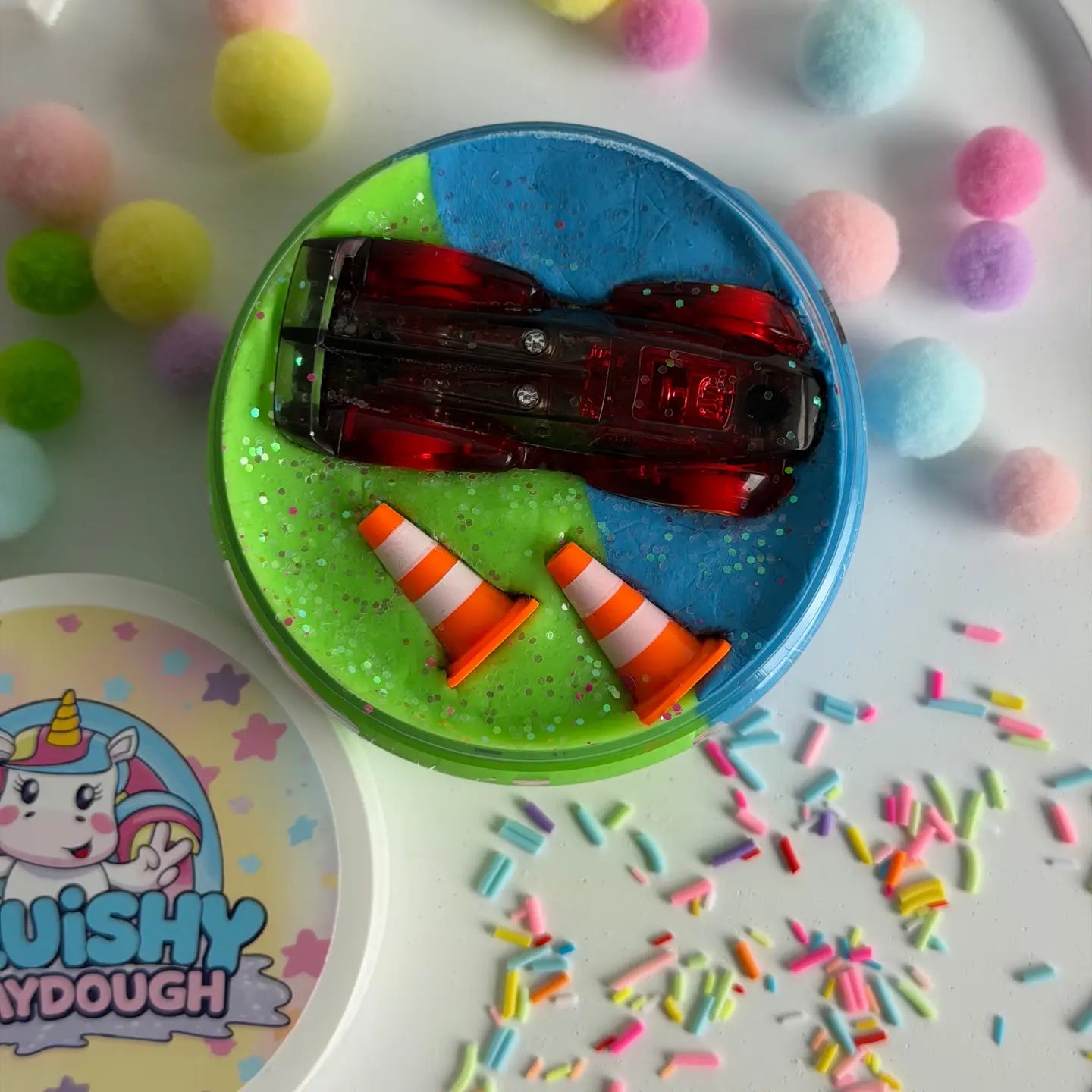 Let's Race Playdough 250g Tub