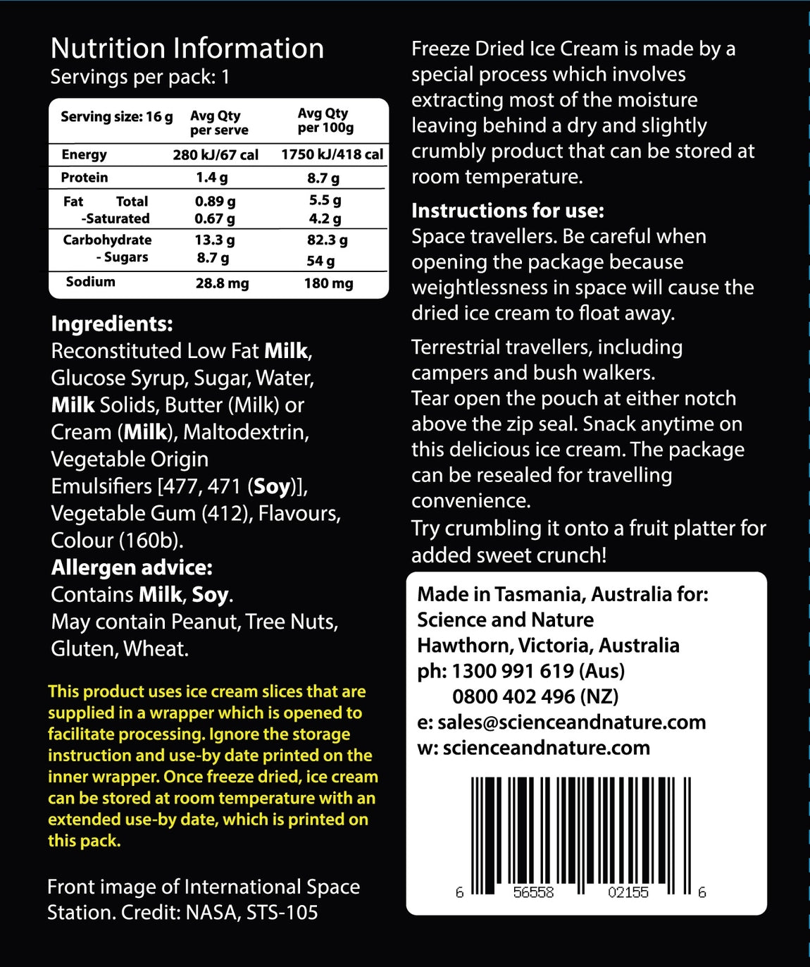 Delicious Freeze Dried Ice Cream