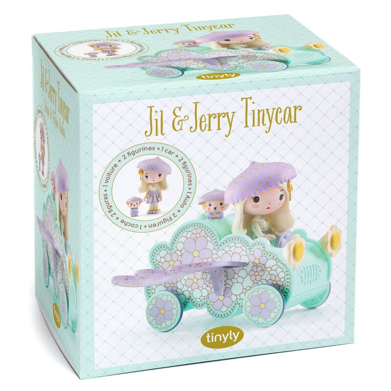 Jil & Jerry Tinyly Figurines & Tinycar