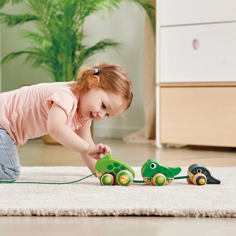 Hape Pull-A-Long Frog Family