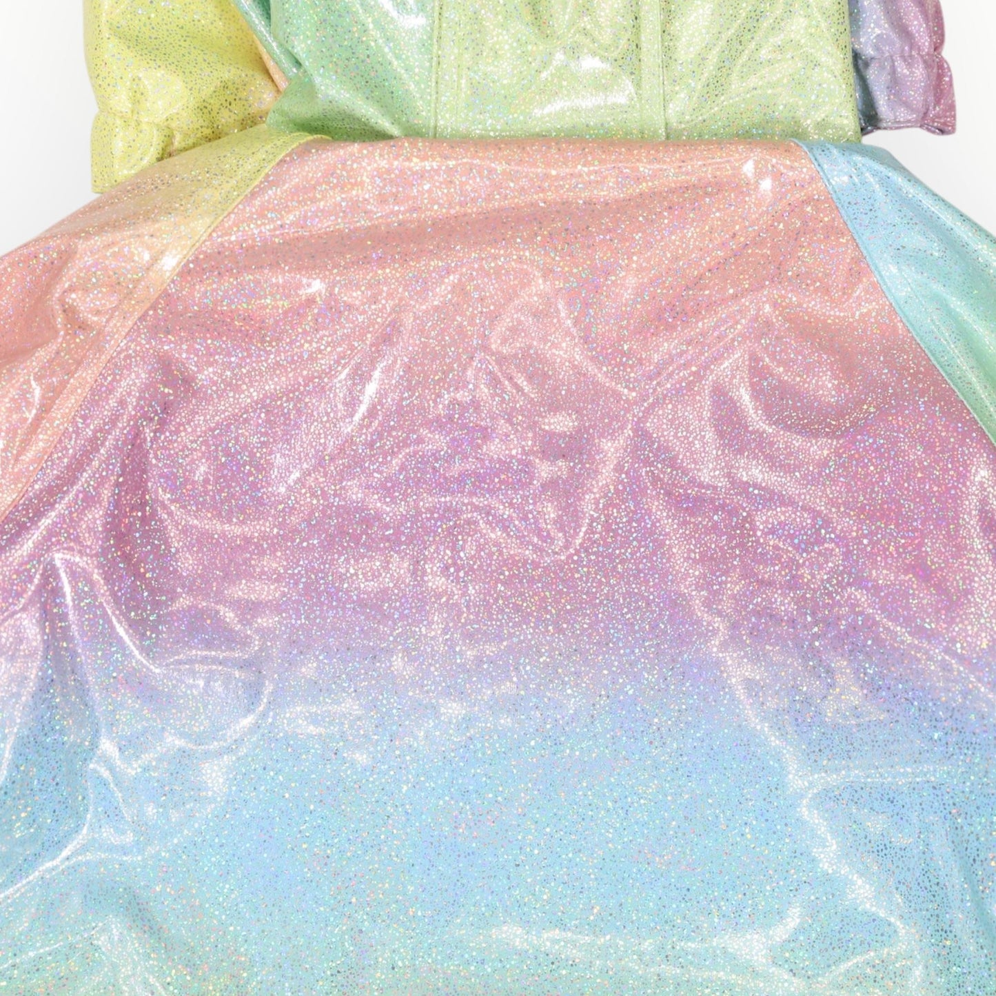 Glitter Unicorn Rainbow Raincoat Pink