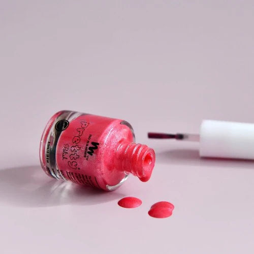 Bright Pink Water-Based Peelable Kids Nail Polish by No Nasties