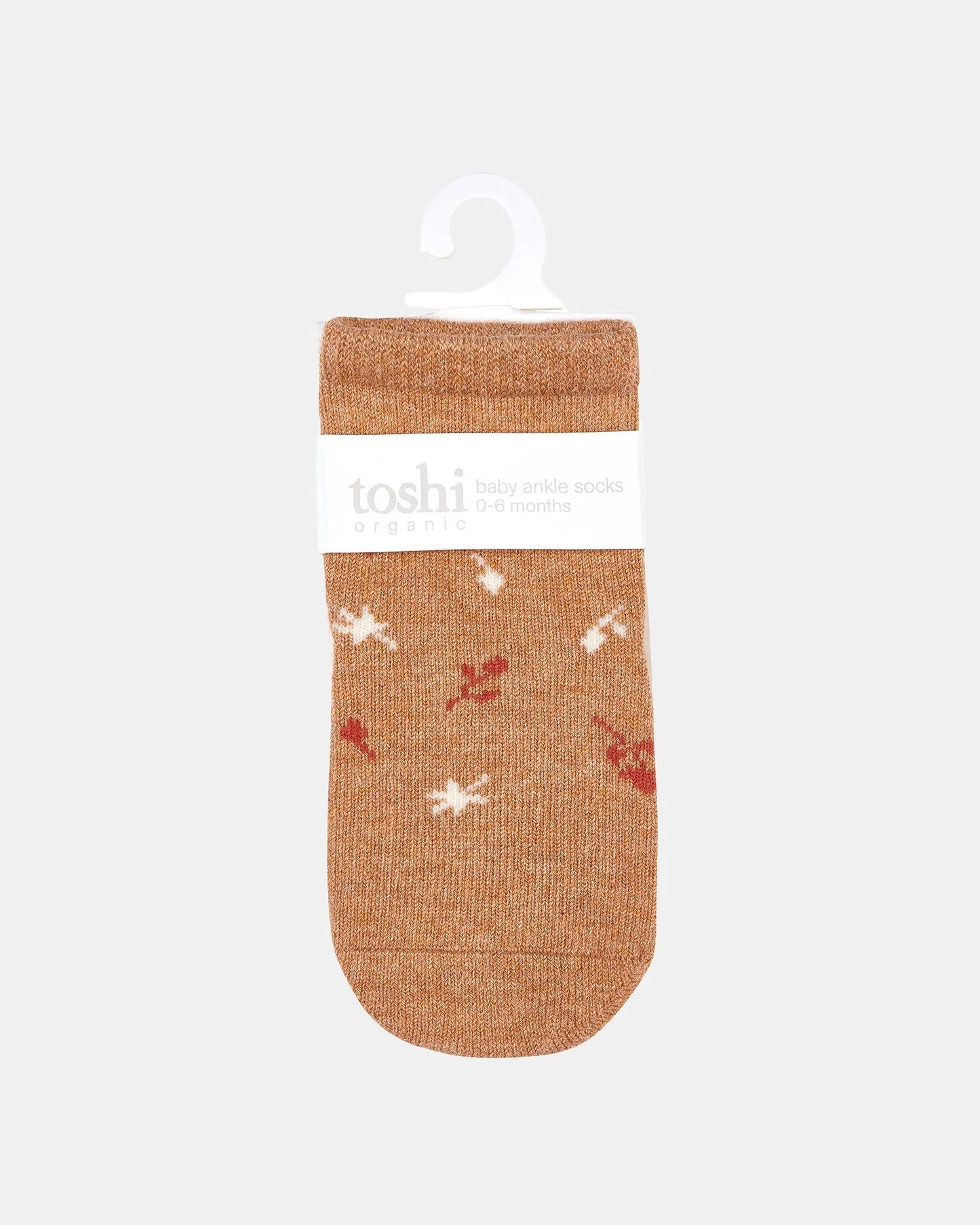 Toshi Organic Socks Ankle Jacquard - Maple Leaves
