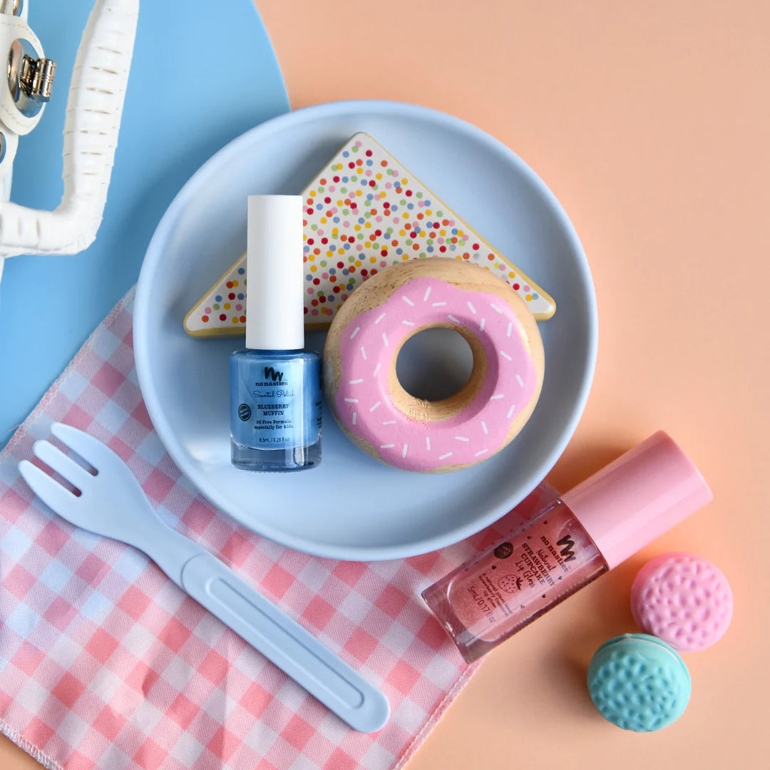 No Nasties Mermaid Blue Scented Scratch Off Kids Nail Polish