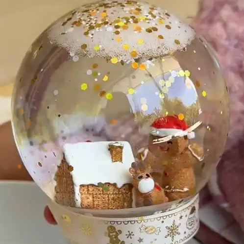 DIY Christmas Snow Globe - Gingerbread Glow by Jellystone Designs