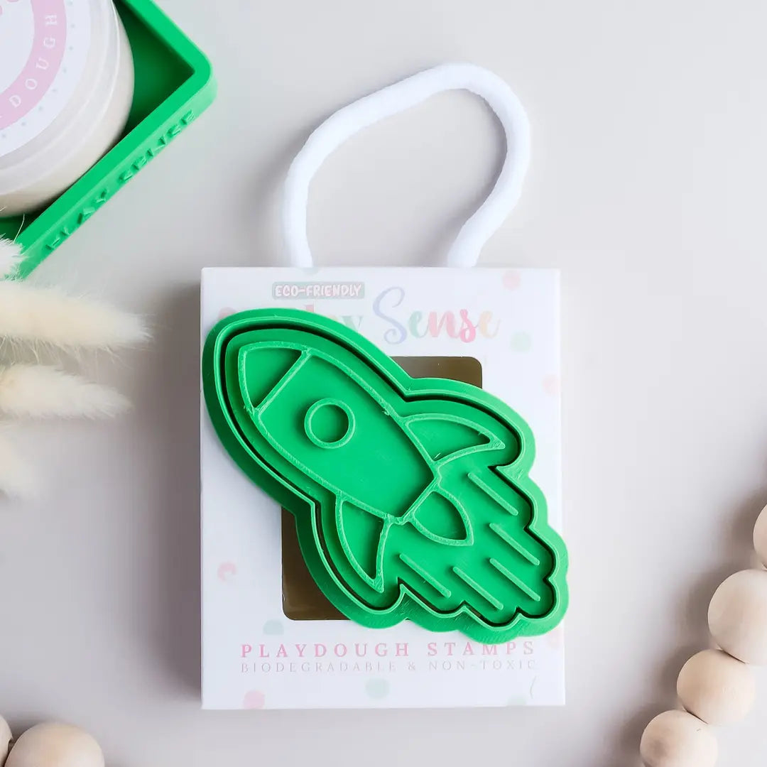 Eco Playdough Stamp - Rocket Blast
