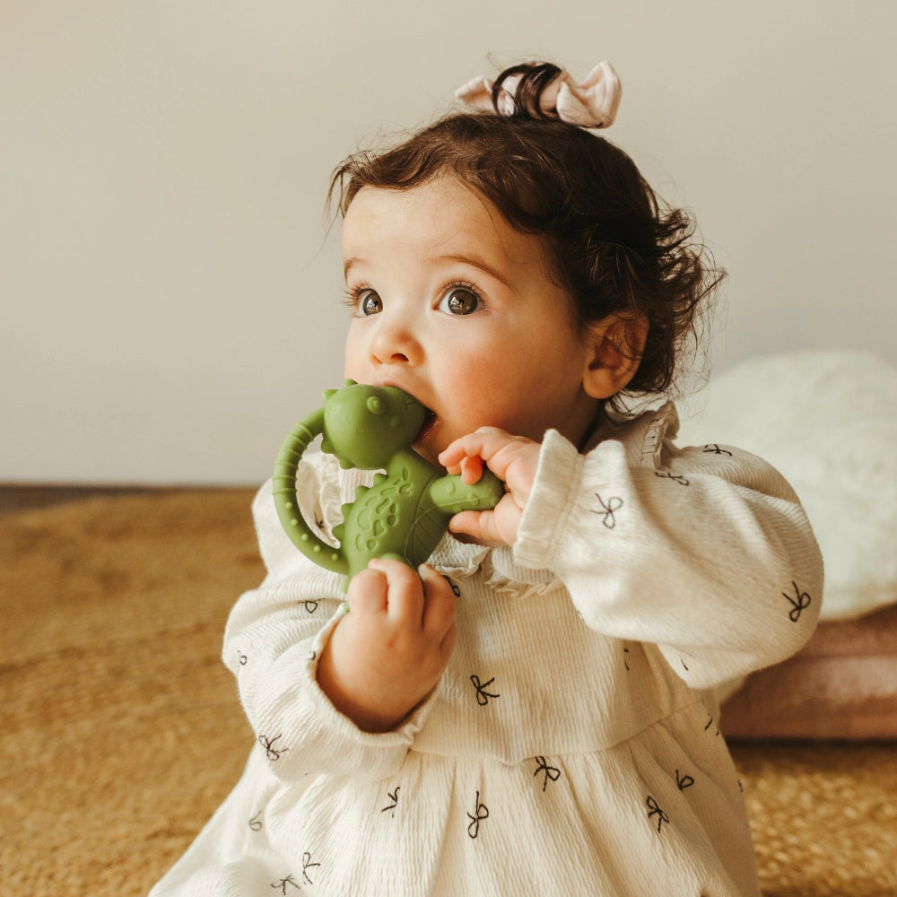 Dino Teether - Green by Jellystone Designs
