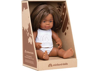 Miniland - Baby Doll - Aboriginal Girl 38cm