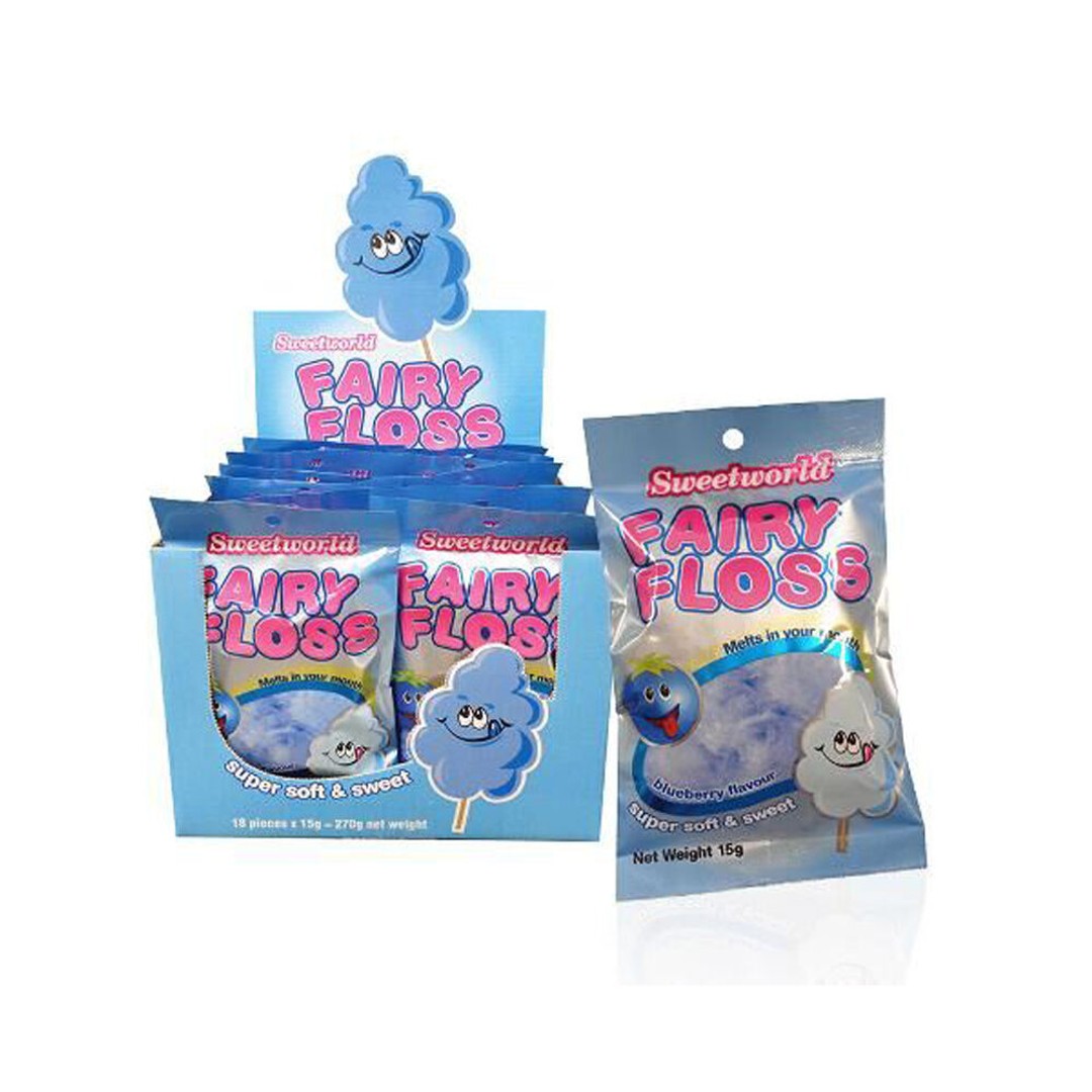 Fairy Floss - Blueberry 15g by Lottie's Lollies