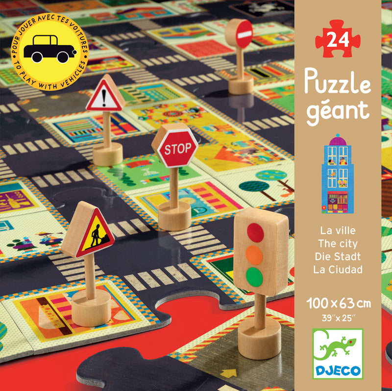 City Road 24 Piece Giant Pop To Play Puzzle