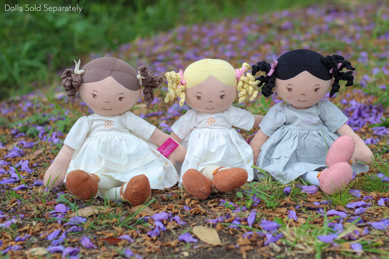 Bonikka Cecilia Linen Doll with Brown Hair