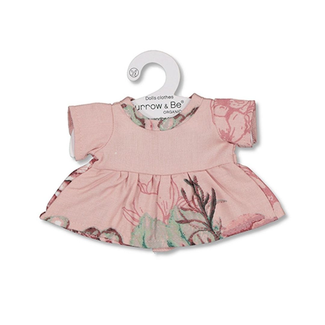 Organic Cotton Dress to fit 21cm Doll - Tropical Bouquet