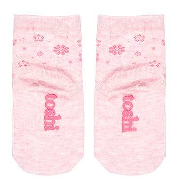 Toshi Organic Baby Socks Jacquard Fleur