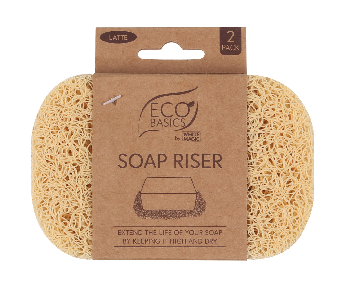 White Magic Soap Riser - Latte Two Pack