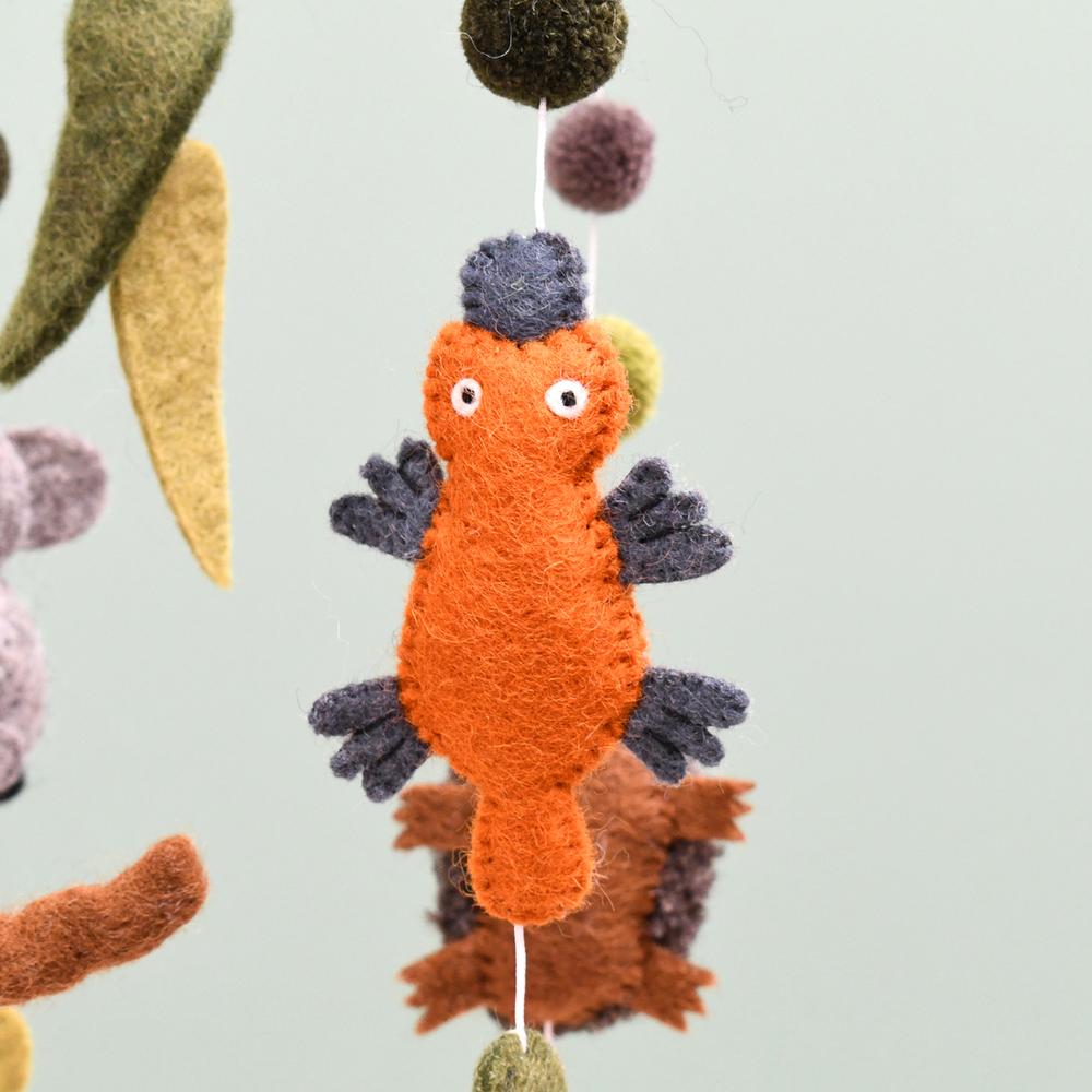 Felt Nursery Cot Mobile - Australian Animals