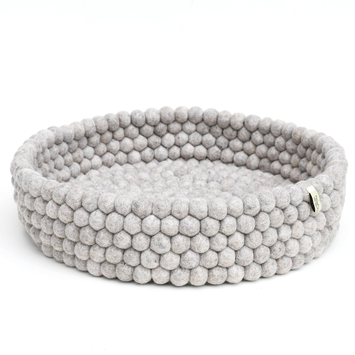 Light Grey Felt Ball Basket for Cats