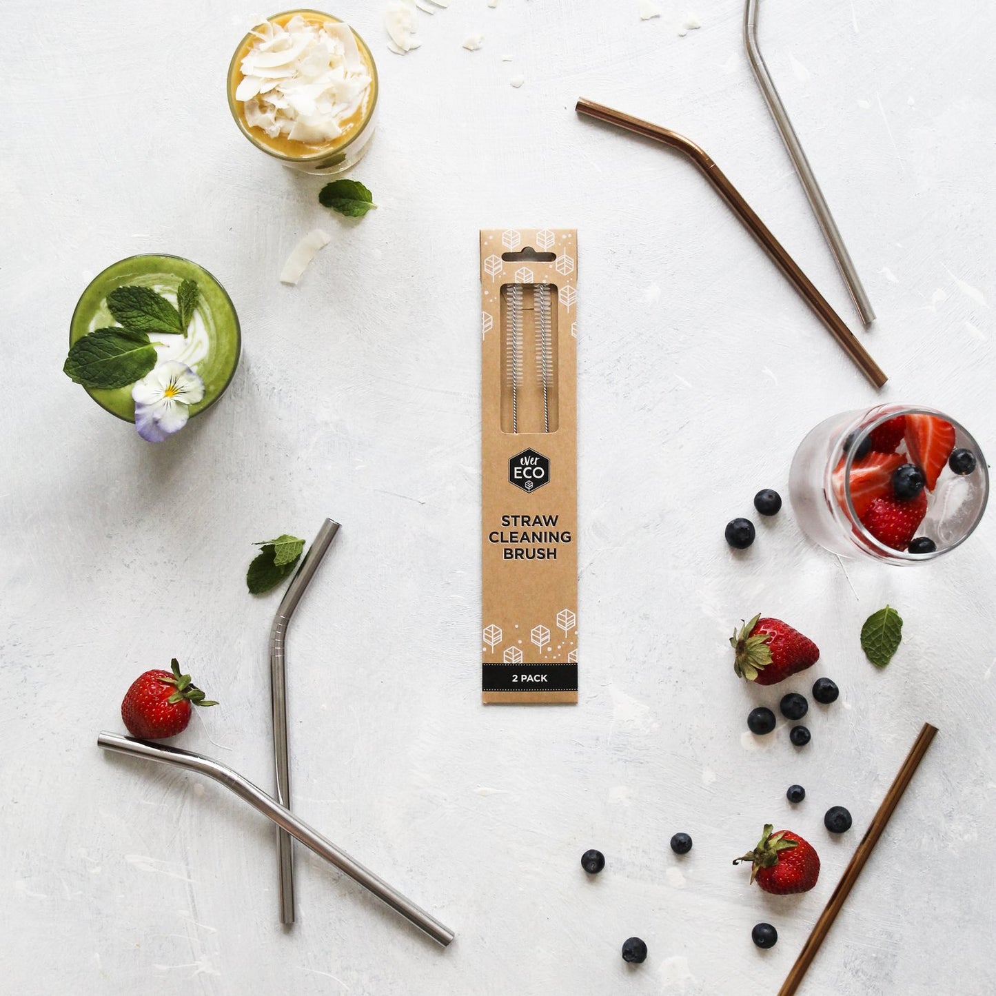 Ever Eco Straw Cleaning Brush - Pack of Two