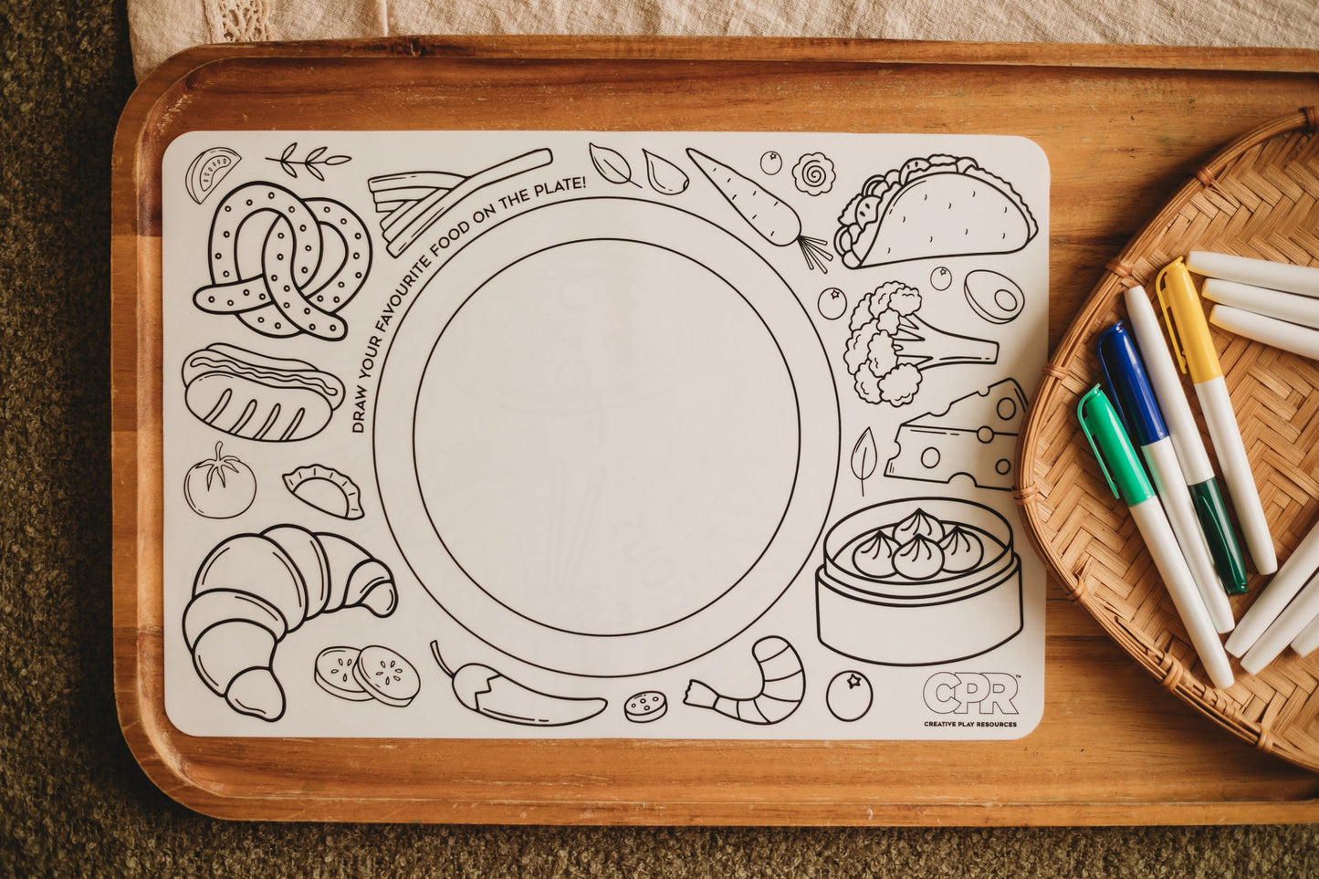 Silicone Colouring Mat - A World of Tasty Adventures