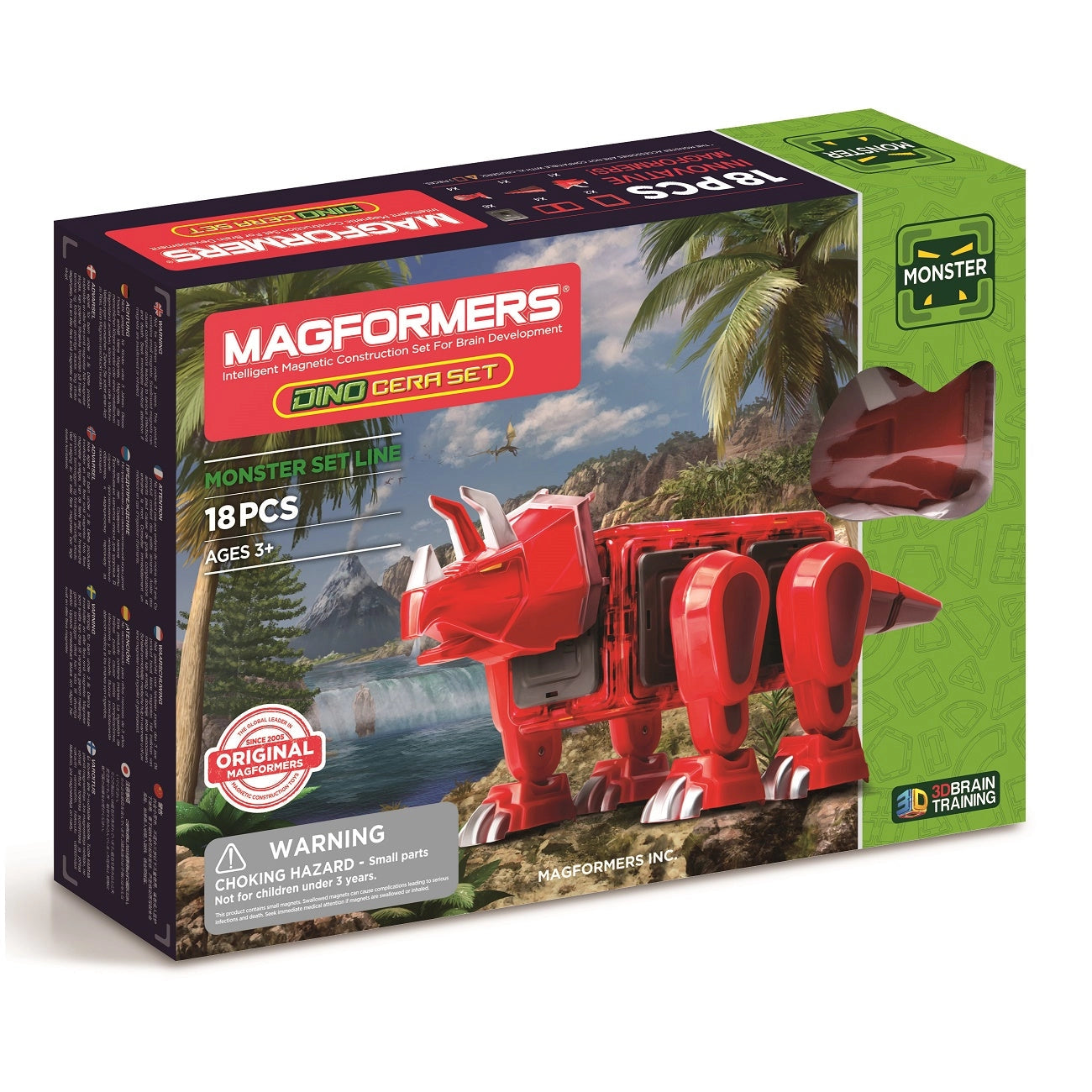Dino Cera Set by Magformers