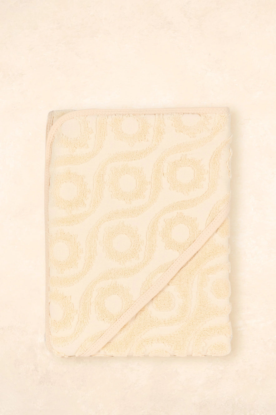 Hooded Beach Towel - Oat by Kiin Baby