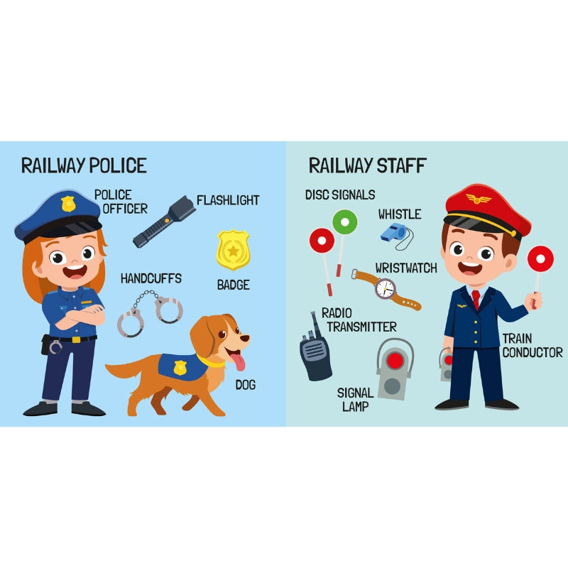 Sassi 3D Puzzle and Book Set - Learn Shapes Train, 40 Pcs