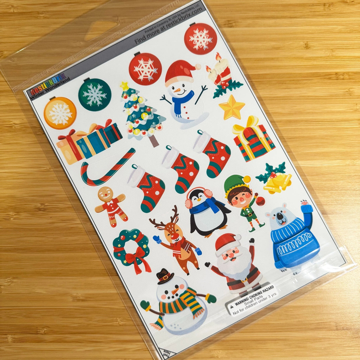 Winter Wonderland: Reusable Decals For Customizing Magnetic Tiles