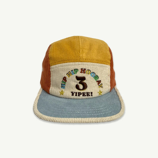 3rd Birthday Cord Cap - Primary Spliced by Banabae