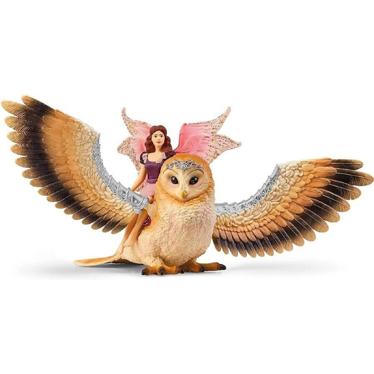 Schleich - Fairy In Flight On Glam-Owl
