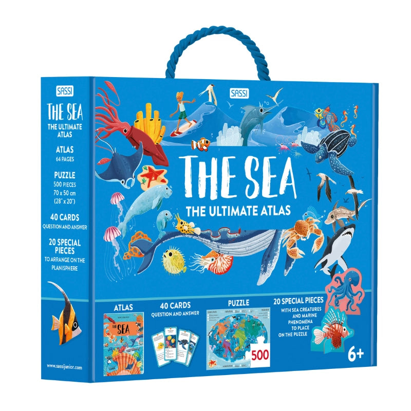 Sassi the Ultimate Atlas and Puzzle Set - the Sea 3D Models and Puzzle