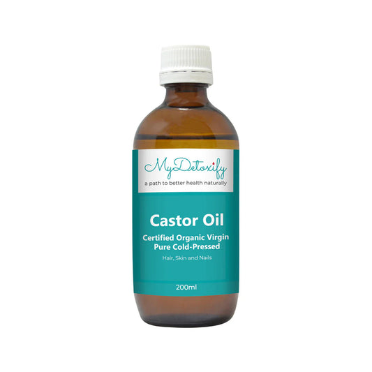 My Detoxify Castor Oil Organic Virgin Pure Cold-Pressed 200ml