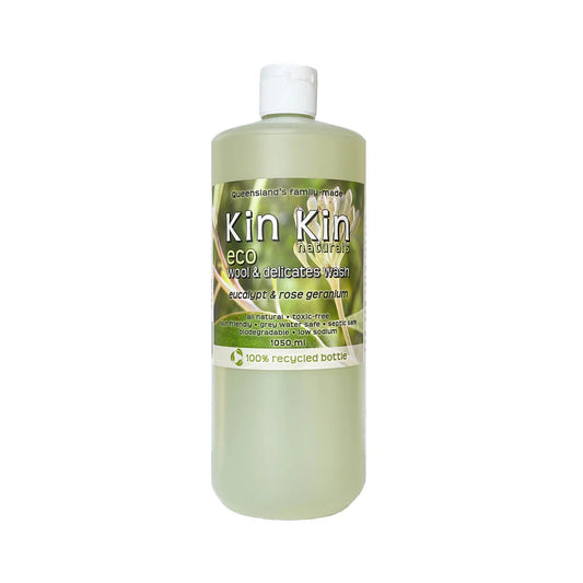Kin Kin Naturals Eco Wool & Delicates Wash Eucalypt & Rose Geranium 1050ml
