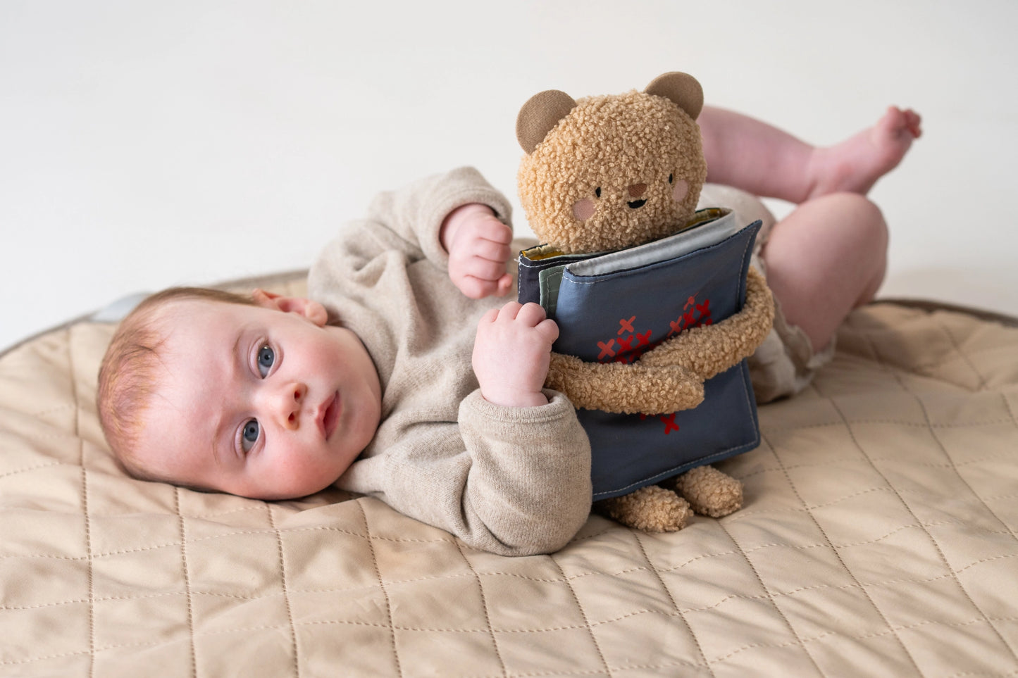 Snuggle Bear Fabric Book