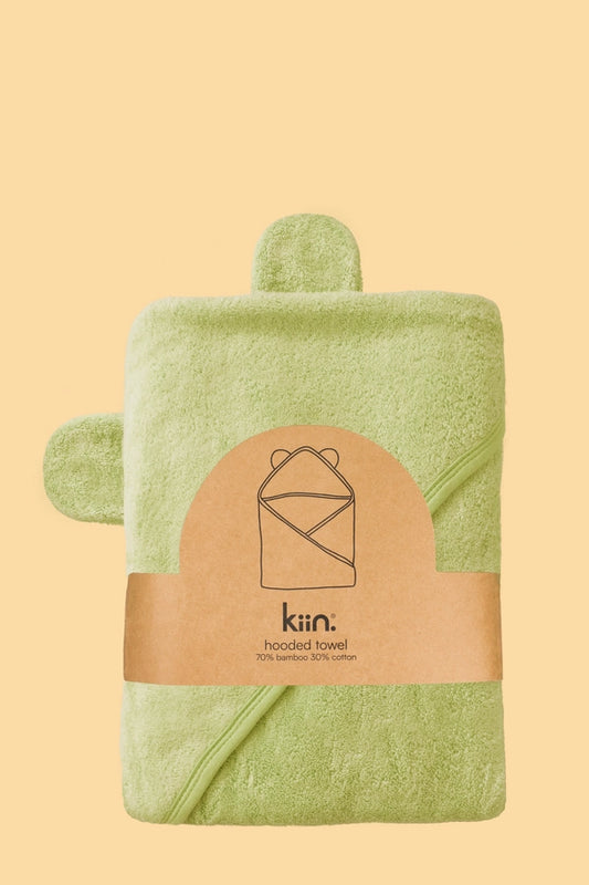 Hooded Towel - Apple by Kiin Baby