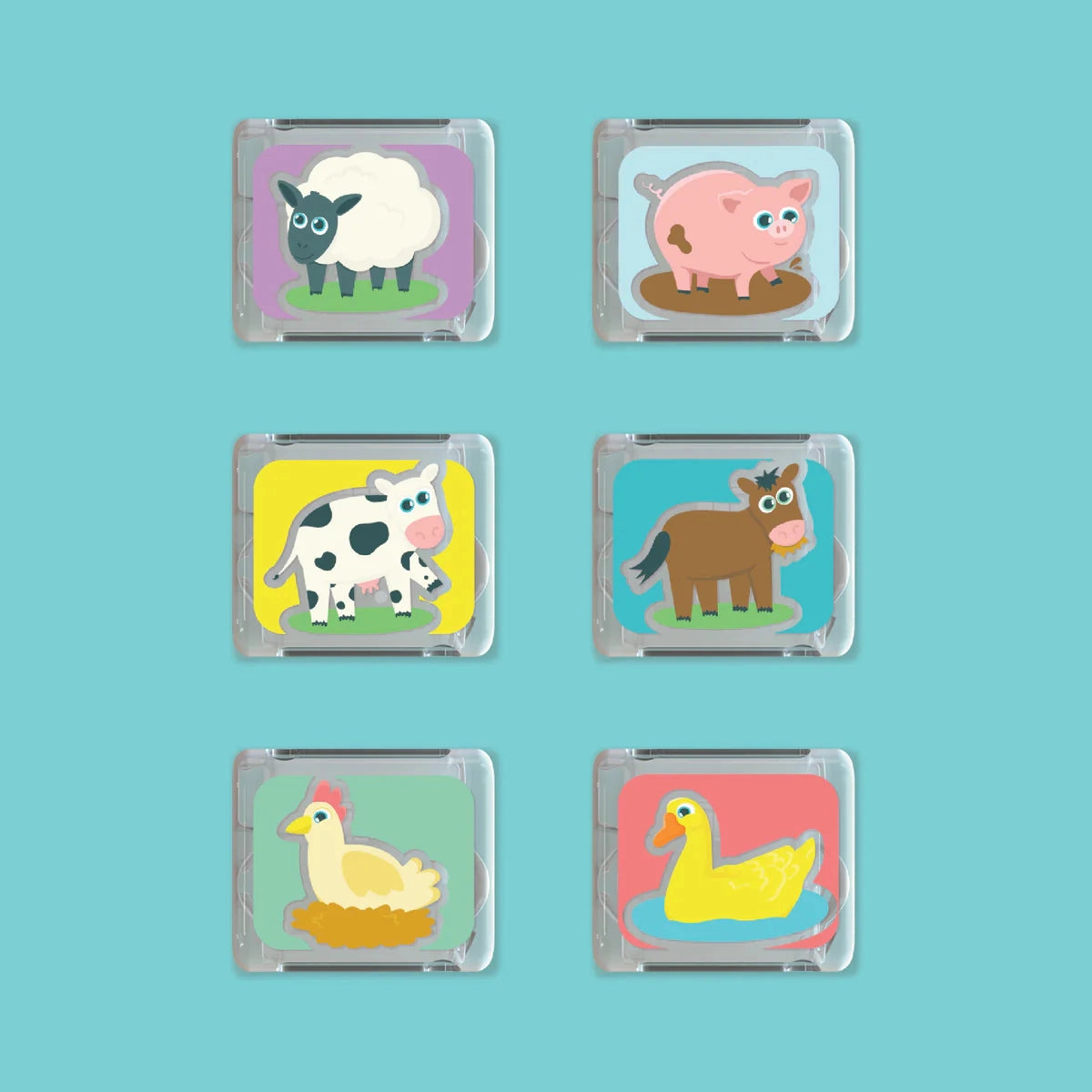 Limited Edition Light-Up Cubes, 6-Pack Zoo Animals by Jellystone Designs