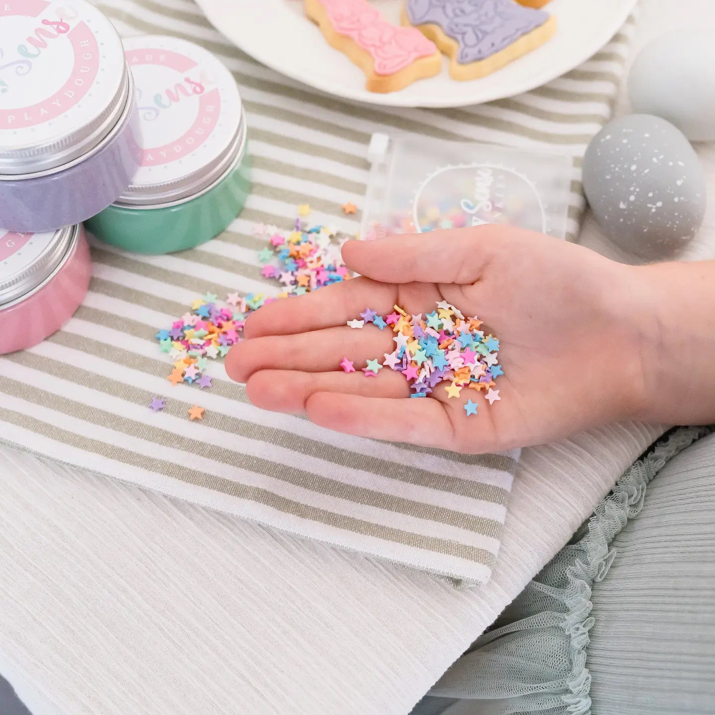 Play Dough Sprinkles - Rainbow Stars