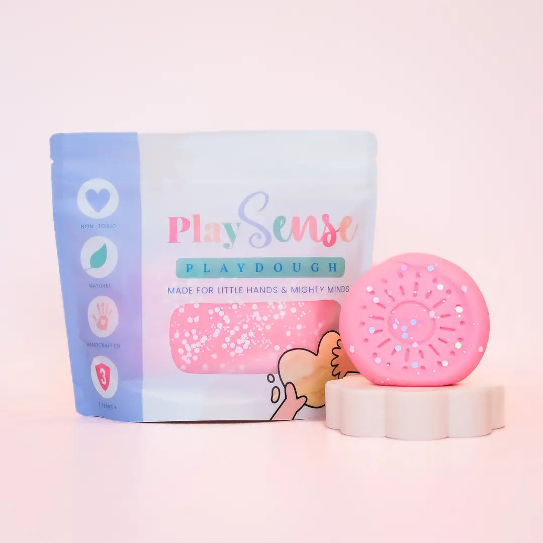 Play Sense Dough - Glitter Pastel Pink - Cotton Candy Scented