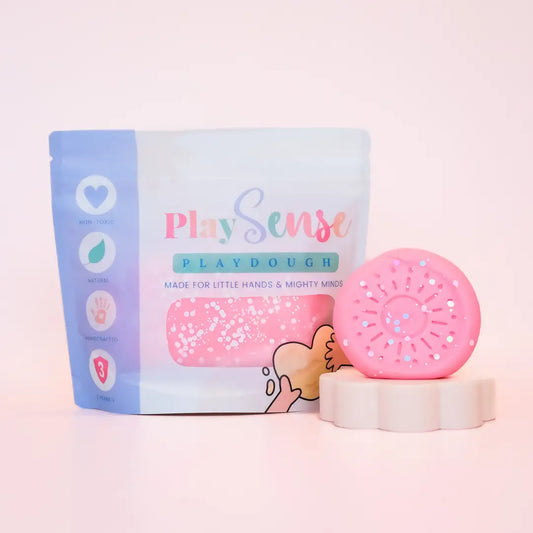 Play Sense Dough - Glitter Pastel Pink - Cotton Candy Scented