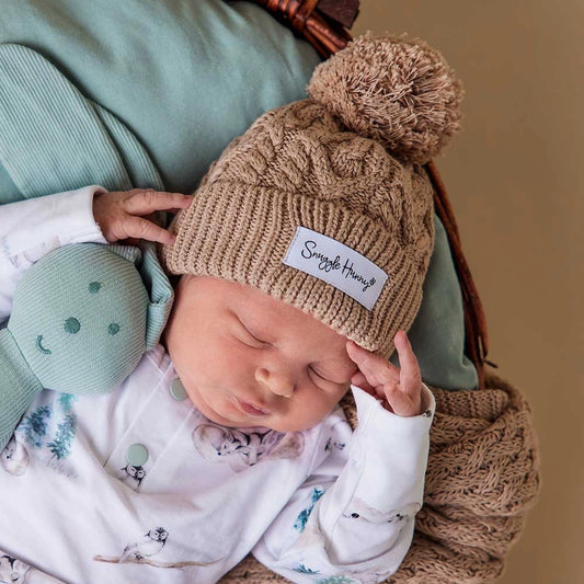 Hazelnut Organic Knit Beanie by Snuggle Hunny