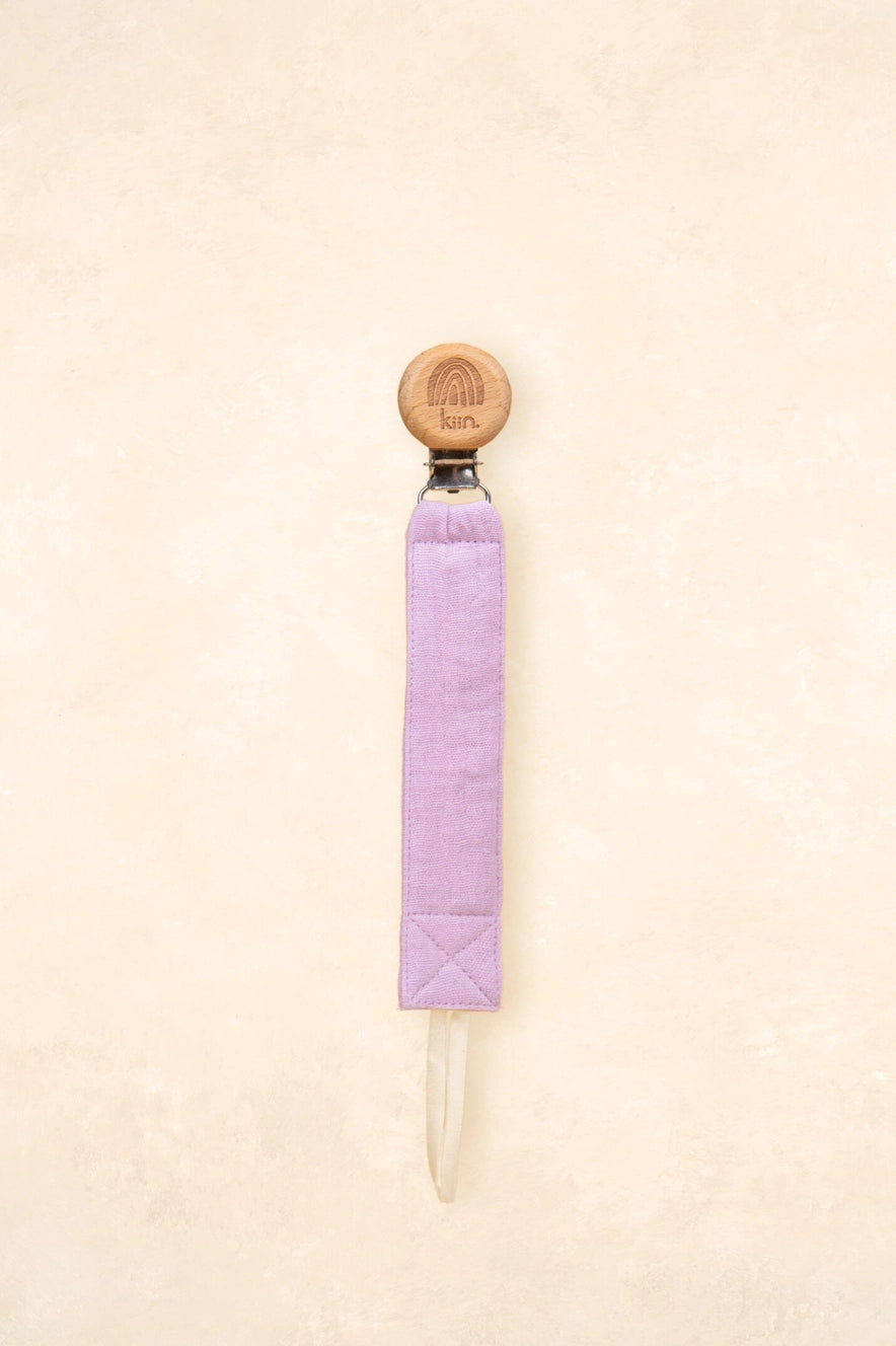 Cotton Dummy Clip - Lilac by Kiin Baby
