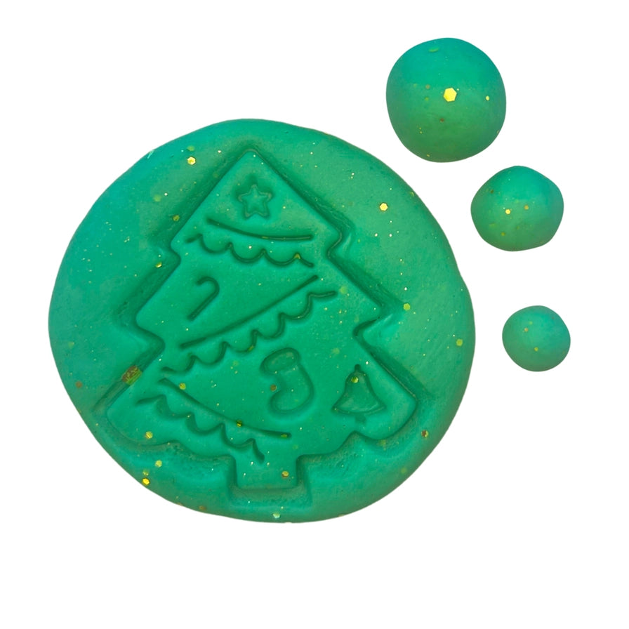 Christmas Tree Playdough by Wild Dough Co.