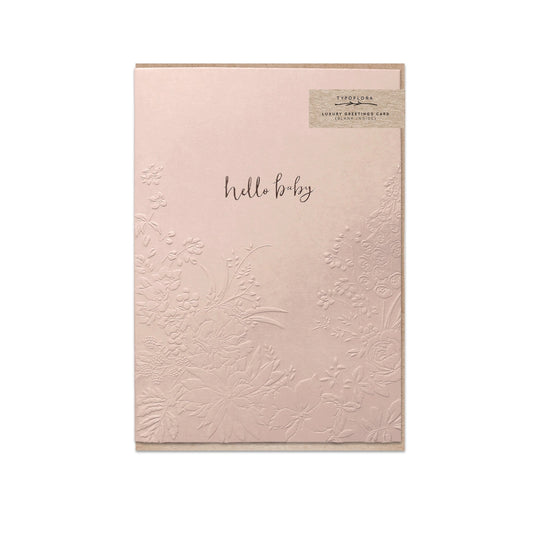 Hello Baby Embossed Card