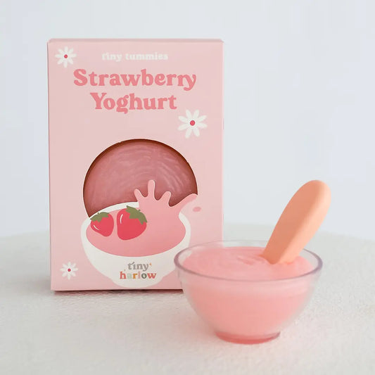 Tiny Tummies Strawberry Yogurt Bowl by Tiny Harlow
