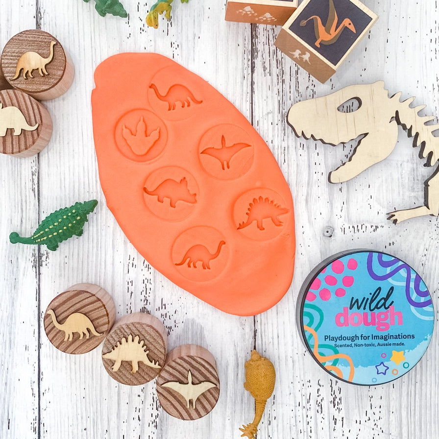 Sunset Orange Playdough by Wild Dough Co.