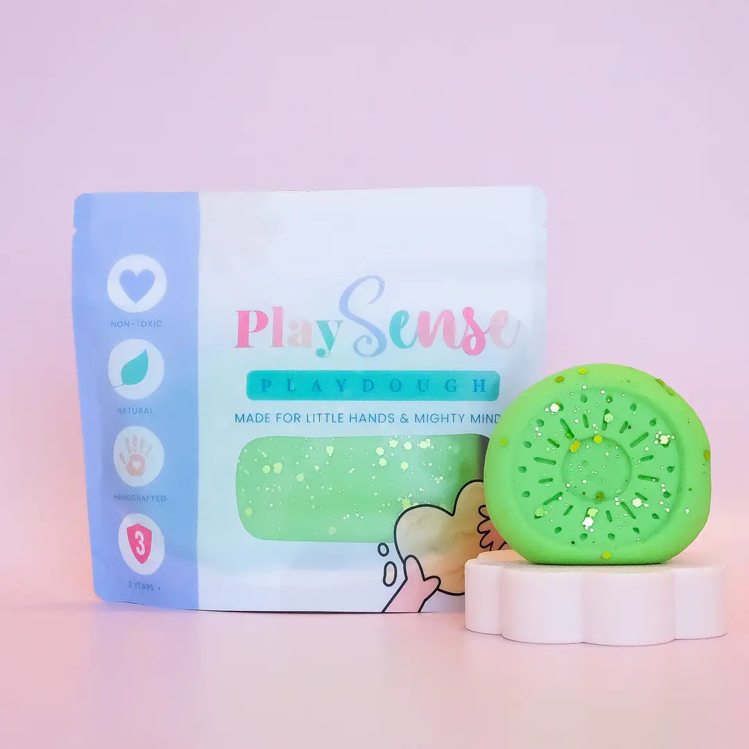 Play Sense Dough - Glitter Green - Fresh Cucumber Scented