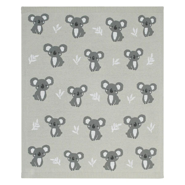 Australiana Baby Blanket - Koala/Grey